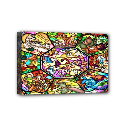 Character Disney Stained Mini Canvas 6  X 4  (stretched) by artworkshop