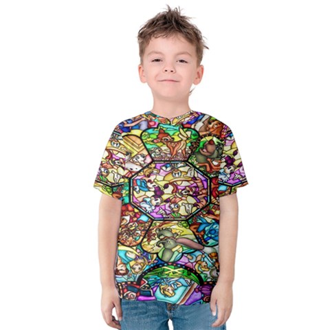 Character Disney Stained Kids  Cotton Tee by artworkshop
