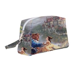 Beauty And The Beast Castle Wristlet Pouch Bag (medium) by artworkshop