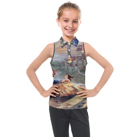 Beauty And The Beast Castle Kids  Sleeveless Polo Tee by artworkshop