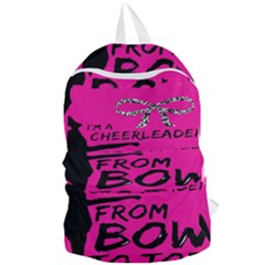 Bow To Toe Cheer Foldable Lightweight Backpack by artworkshop