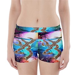 Browning Deer Glitter Galaxy Boyleg Bikini Wrap Bottoms by artworkshop