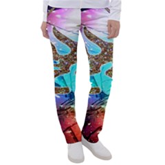 Browning Deer Glitter Galaxy Women s Casual Pants by artworkshop