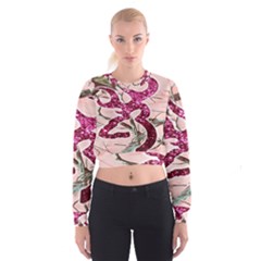 Browning Deer Glitter Cropped Sweatshirt by artworkshop