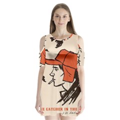 Catcher In The Rye Shoulder Cutout Velvet One Piece by artworkshop