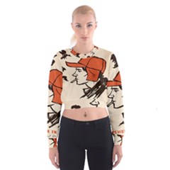 Catcher In The Rye Cropped Sweatshirt by artworkshop