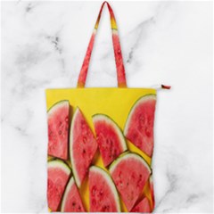 Watermelon Double Zip Up Tote Bag by artworkshop