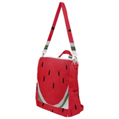 Watermelon Pillow Fluffy Crossbody Backpack by artworkshop