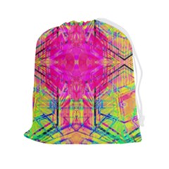 Kaleidoscopic Fun Drawstring Pouch (2xl) by Thespacecampers