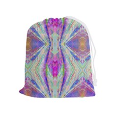 Peaceful Purp Drawstring Pouch (xl) by Thespacecampers