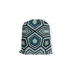 Abstract Pattern Geometric Backgrounds Drawstring Pouch (small) by Eskimos