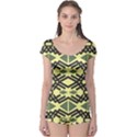 Abstract pattern geometric backgrounds Boyleg Leotard  View1