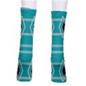 Abstract pattern geometric backgrounds  Crew Socks View2
