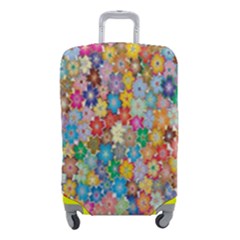 Floral Flowers Luggage Cover (small) by artworkshop