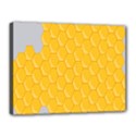 Hexagons Yellow Honeycomb Hive Bee Hive Pattern Canvas 16  x 12  (Stretched) View1