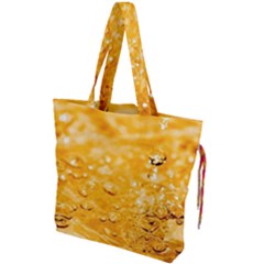Water Drawstring Tote Bag by artworkshop