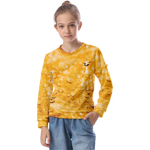 Water Kids  Long Sleeve Tee With Frill  by artworkshop
