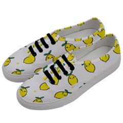 Pattern Lemon Texture Men s Classic Low Top Sneakers by artworkshop