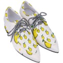 Pattern Lemon Texture Pointed Oxford Shoes View3