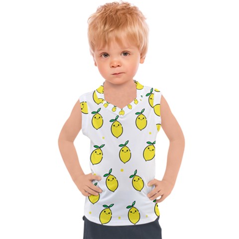 Pattern Lemon Texture Kids  Sport Tank Top by artworkshop