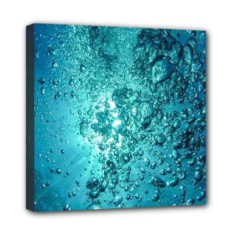 Bubbles Water Bub Mini Canvas 8  X 8  (stretched) by artworkshop