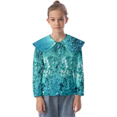 Bubbles Water Bub Kids  Peter Pan Collar Blouse by artworkshop