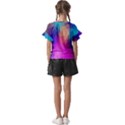 Triangles Polygon Color Kids  Cut Out Flutter Sleeves View2