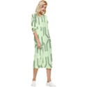 Abstract pattern geometric backgrounds Bow Sleeve Chiffon Midi Dress View3