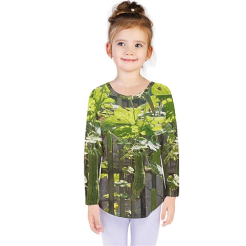 Bitter Melon Kids  Long Sleeve Tee by artworkshop