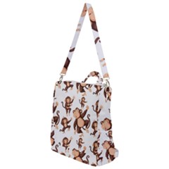 Monkey-seamless-pattern Crossbody Backpack by Jancukart