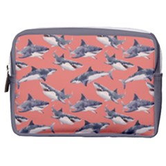 Watercolor-sharks Make Up Pouch (medium) by walala