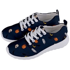 Halloween Ghost Pumpkin Bat Skull Men s Lightweight Sports Shoes by artworkshop