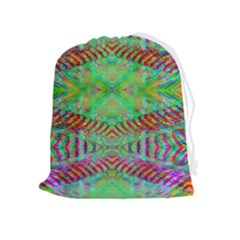 Whimsy Mint Drawstring Pouch (xl) by Thespacecampers