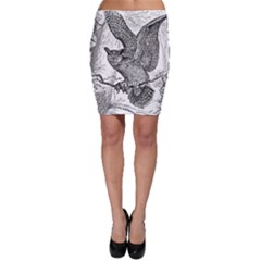 Owl-animals-wild-jungle-nature Bodycon Skirt by Jancukart