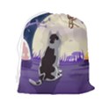 Cat-kitty-mouse-mice-escape-trick Drawstring Pouch (2XL) View2