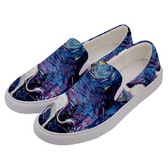 Unicorn Starry Night Men s Canvas Slip Ons by Jancukart