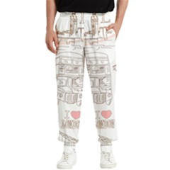 I Love London Drawing Men s Elastic Waist Pants by Jancukart
