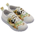 Pug-watercolor-cute-animal-dog Kids Athletic Shoes View3