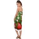 Strawberries-fruits-fruit-red Waist Tie Cover Up Chiffon Dress View2