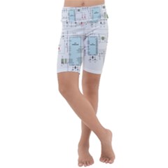 Circuits-electronics-atmel Kids  Lightweight Velour Cropped Yoga Leggings by Jancukart
