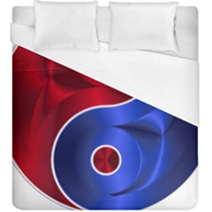 Yin Yang Eastern Asian Philosophy Duvet Cover (king Size) by Jancukart