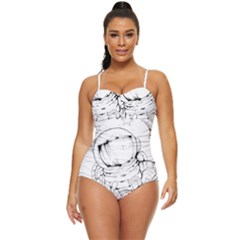 Astronaut-moon-space-astronomy Retro Full Coverage Swimsuit by Jancukart