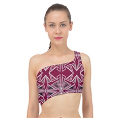 Abstract Pattern Geometric Backgrounds  Spliced Up Bikini Top  by Eskimos