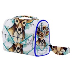Deer-unicorn-tattoo-drawing-vector-watercolor Satchel Shoulder Bag by Jancukart