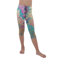 Freedom To Pour Kids  Lightweight Velour Capri Leggings  by Hayleyboop