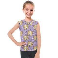 Corgi Pattern Kids  Mesh Tank Top by Sudhe