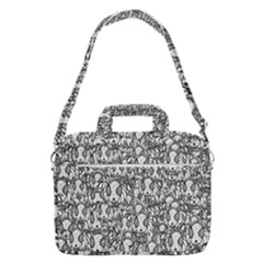 Sketchy Monster Insect Drawing Motif Pattern Macbook Pro Shoulder Laptop Bag (large) by dflcprintsclothing