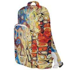 Colorful Structure Double Compartment Backpack by artworkshop