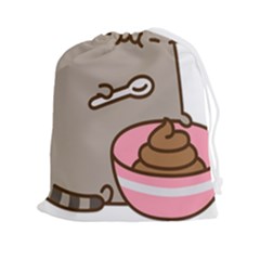 Cat Kitten Drawstring Pouch (2xl) by Jancukart