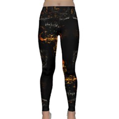 Abstract-animated-ornament-background-fractal-art- Classic Yoga Leggings by Jancukart